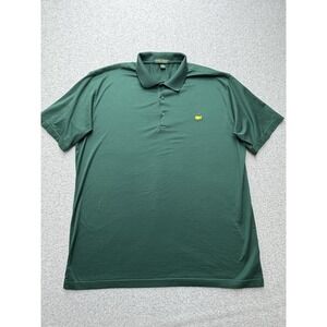 Amen Corner Mens Golf Polo‎ XL Green Pima Cotton Augusta Masters Logo Classic